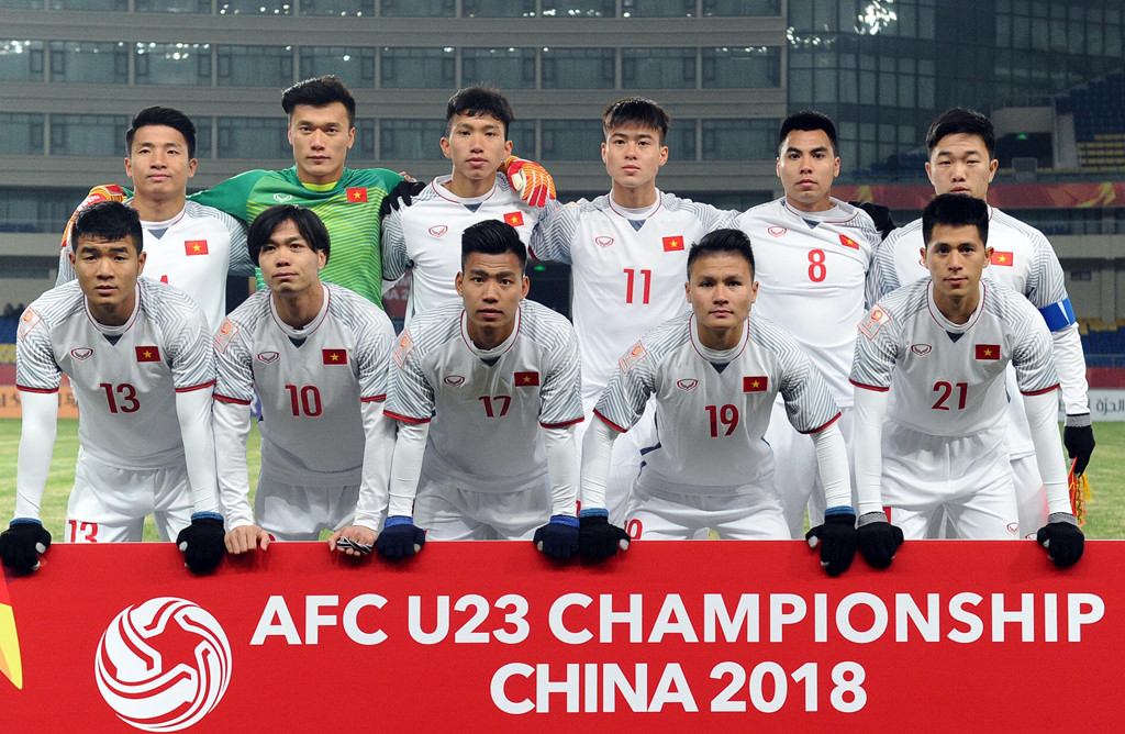  Đội hình U23 Việt Nam tham gia giải Châu Á tại Trung Quốc. Ảnh: Internet