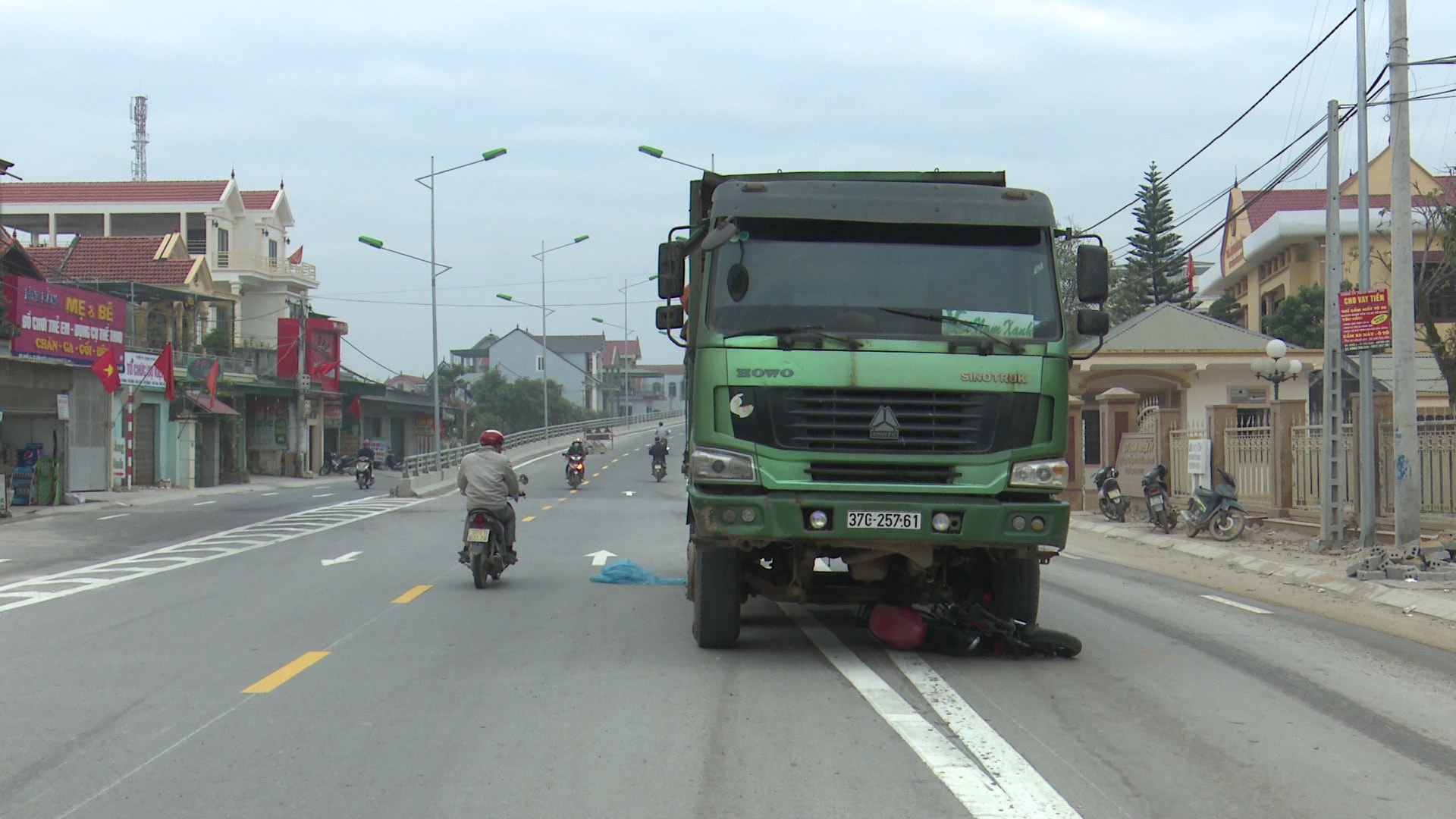 Hiện trường vụ tai nạn. Ảnh: Đức Thiên