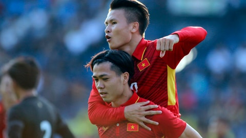 Bộ đôi cầu thủ Công Phượng và Quang Hải ghi nhiều dấu ấn tại giải U23 châu Á 2018