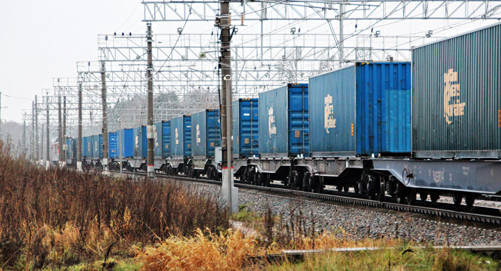 Vận chuyển container theo chặng xuất nhập khẩu Vorsino-Thành Đô-Vorsino Ảnh: 
