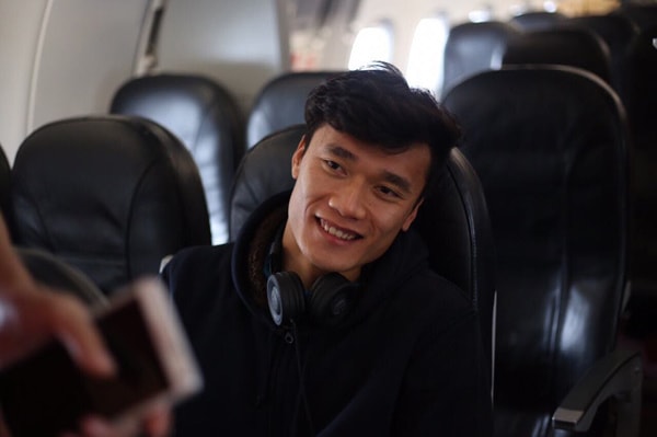 Nụ cười hiền lành của thủ thành Tiến Dũng. Khá lâu rồi bóng đá Việt Nam mới lại có một thủ môn tạo được niềm tin và nhiều cảm xúc như chàng trai này. Ảnh: Đức Đồng.