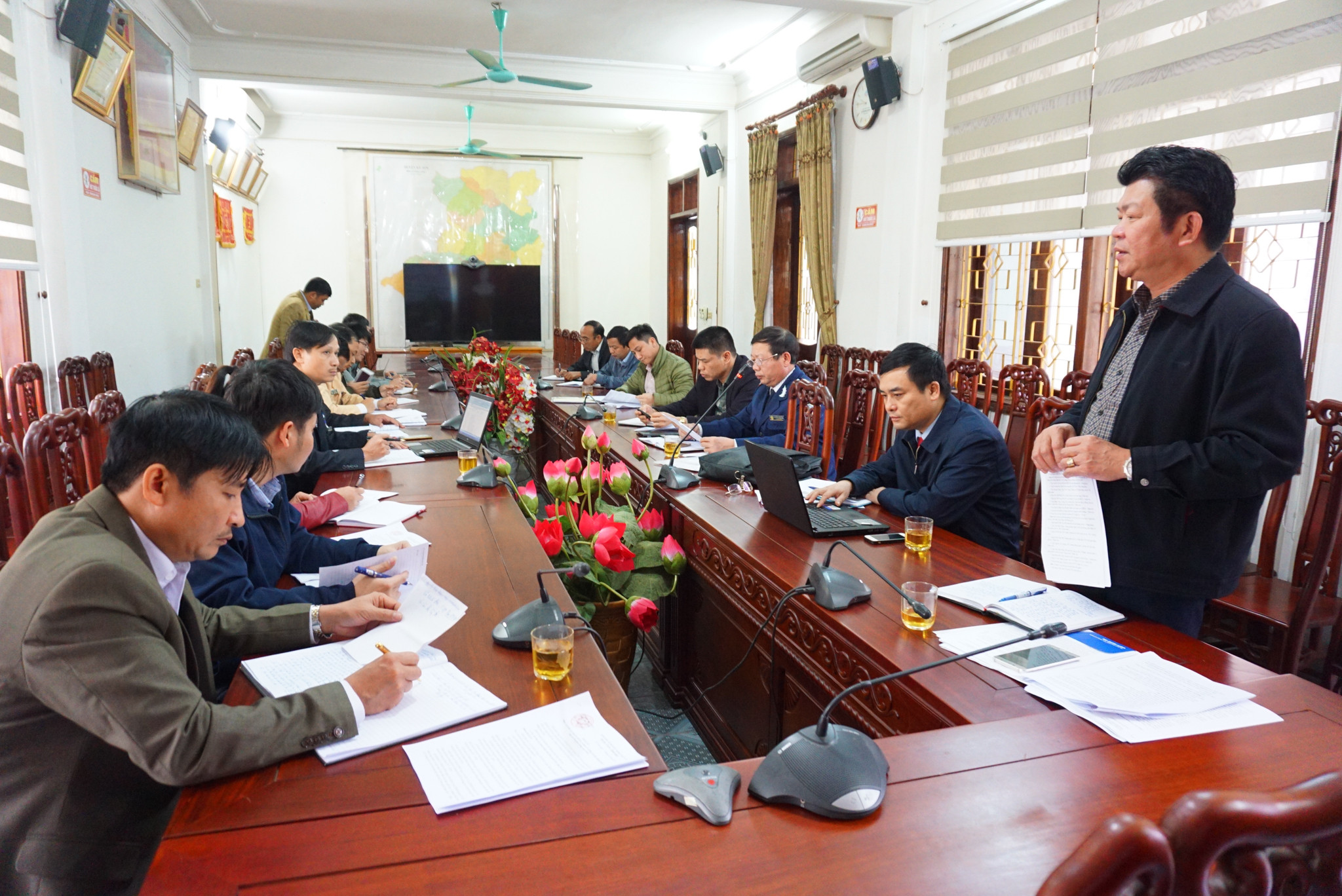 Ban ATGT tỉnh làm việc với huyện Kỳ Sơn