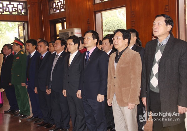 Lãnh đạo Trung ương, tỉnh và huyện Nam Đàn làm lễ tưởng niệm Chủ tịch Hồ Chí Minh tại Khu di tích Kim Liên