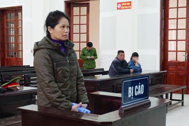 Lương Thị Thủy tại tòa. Ảnh: Như Bình