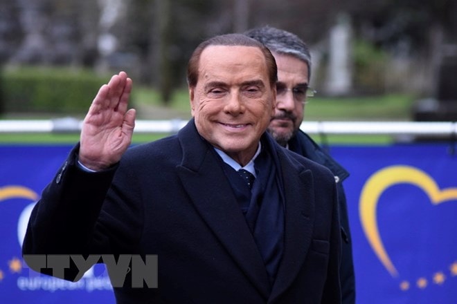 Cựu Thủ tướng Italy Silvio Berlusconi. (Nguồn: AFP/TTXVN)