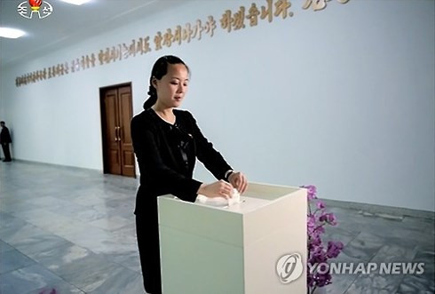 Bà Kim Yo-jong, em gái nhà lãnh đạo Kim Jong-un sẽ có mặt trong đoàn đại biểu cấp cao Triều Tiên dự Thế vận hội mùa Đông PyeongChang. Ảnh:Yonhap