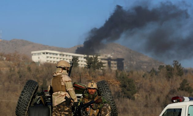 Lực lượng an ninh Afghanistan tại Kabul. Ảnh: AP