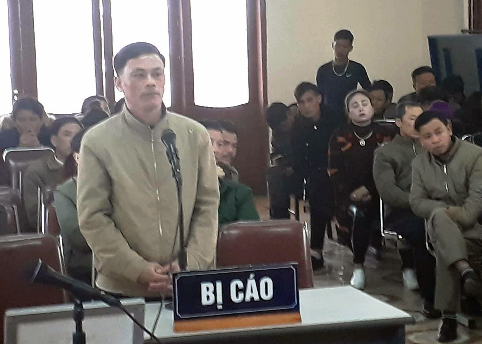 Nguyễn Ngọc Thấu tại phiên tòa. Ảnh: T.Đ