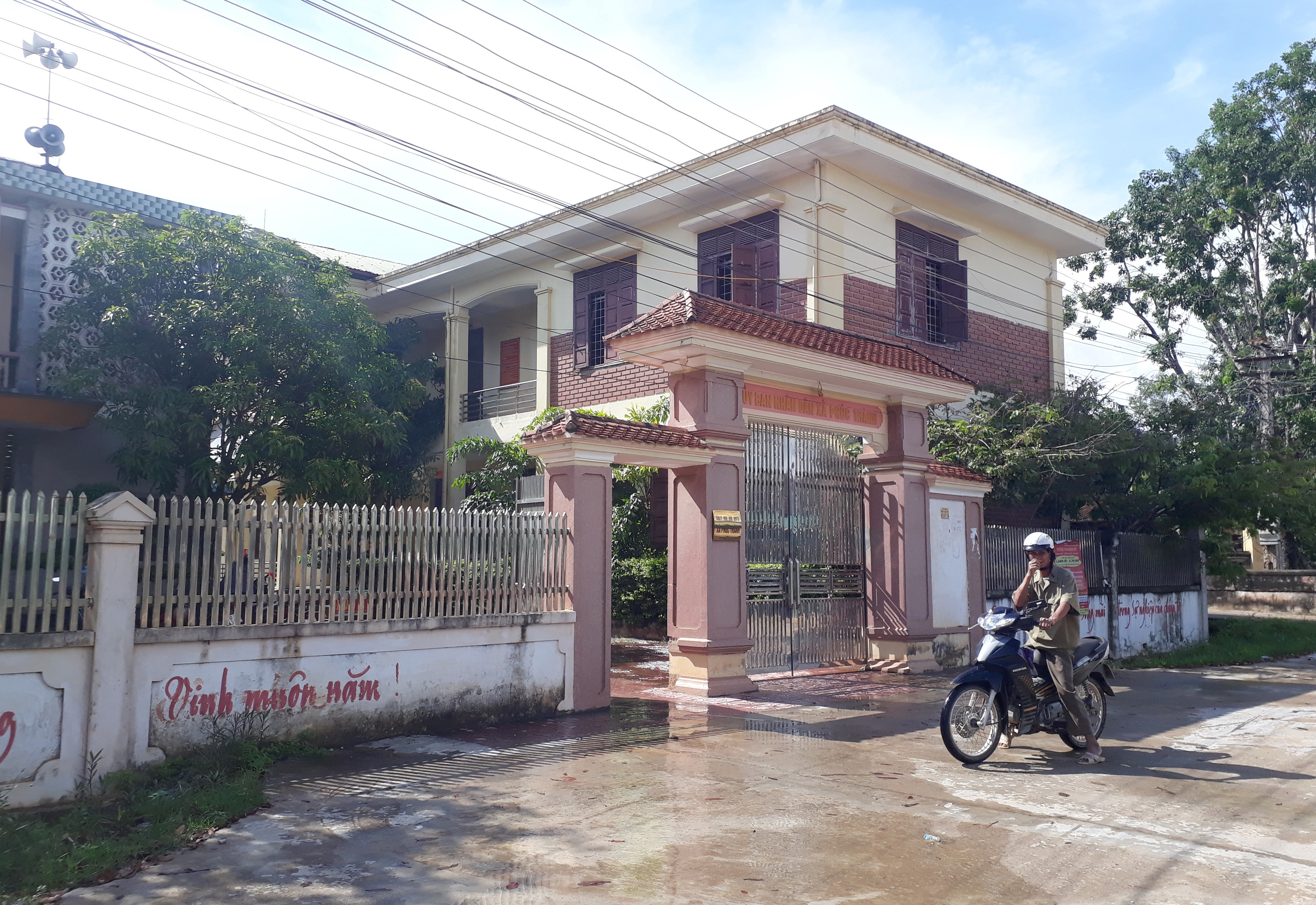 UBND xã Phúc Thành - nơi xảy ra hàng loạt sai phạm trong quản lý đất đai nhiều năm qua. Ảnh: Phạm Bằng