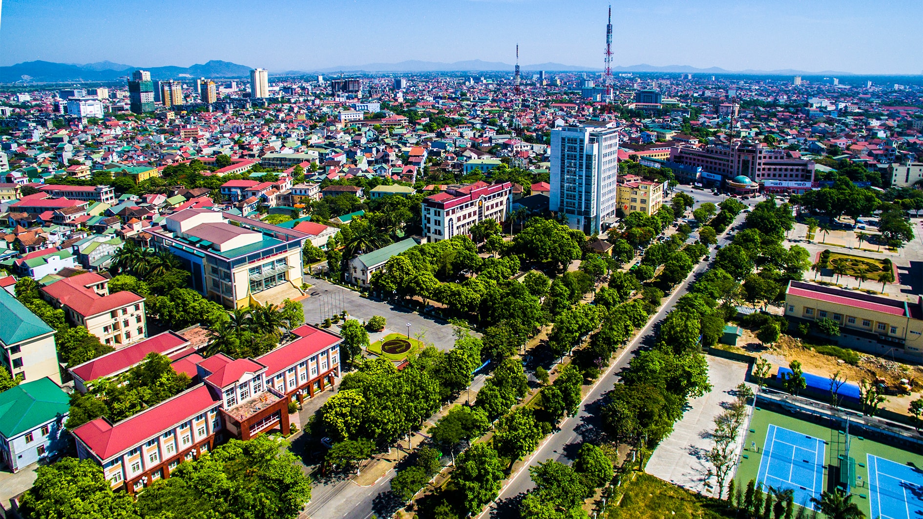Trung tâm hành chính thành phố Vinh . Ảnh: Sỹ Minh