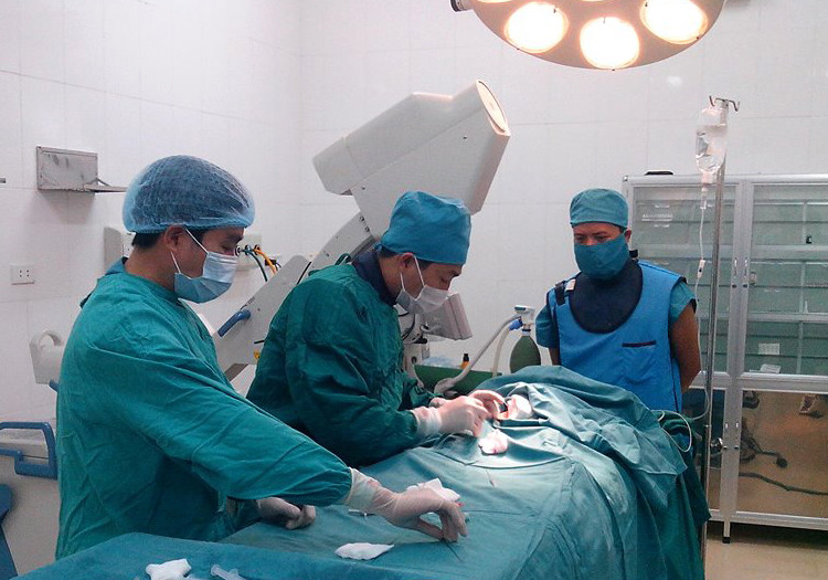 Bệnh viện triển khai kỹ thuật phẫu thuật tim cho trẻ.