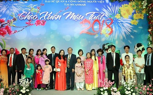 Cộng đồng người Việt tại Myanmar tưng bừng đón Xuân Mậu Tuất 2018.