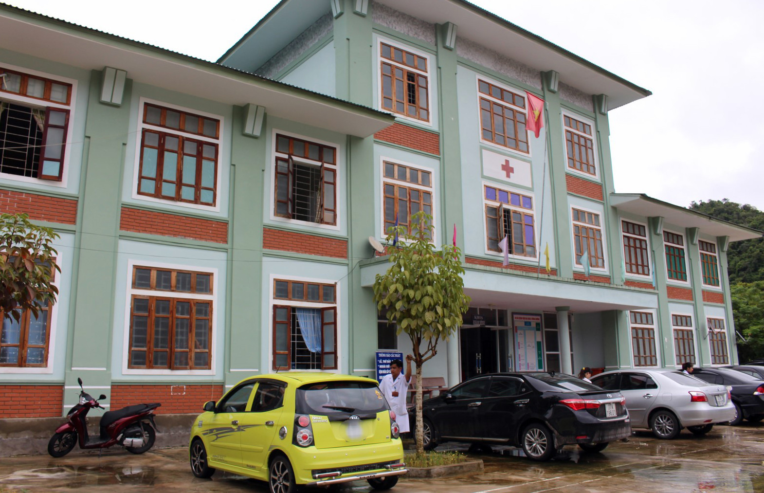 Bệnh viện đa khoa huyện Tương Dương, nơi bệnh nhân P. đang điều trị. Ảnh PV