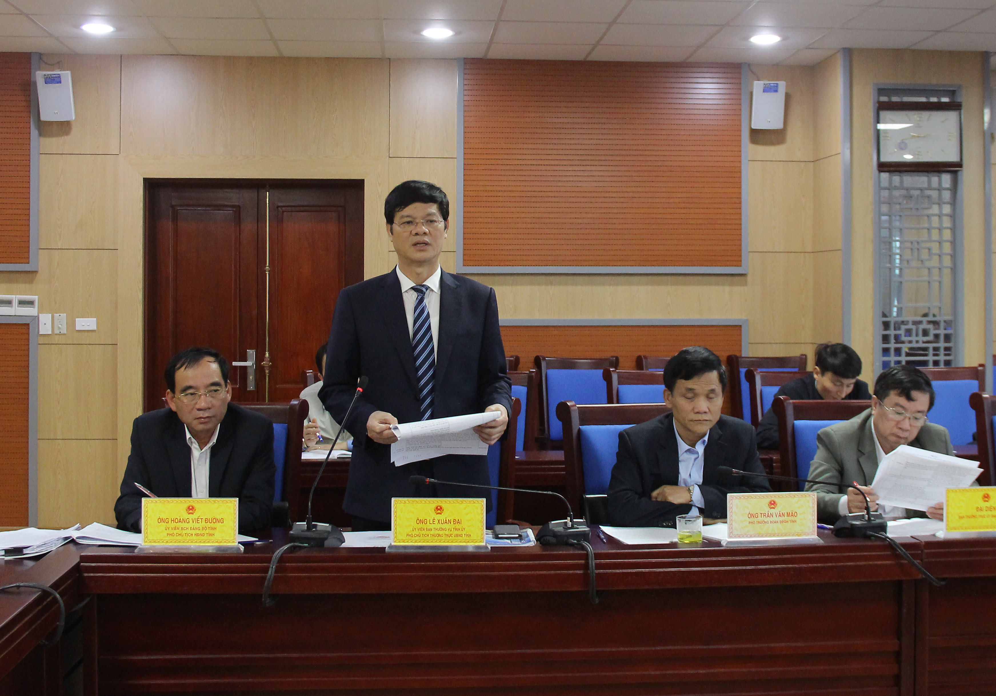 Phó Chủ tịch Thường trực UBND tỉnh Lê Xuân Đại đề nghị Ủy ban MTTQ tỉnh đổi mới nội dung, phương thức hoạt động, góp phần thúc đẩy sự phát triển chung của tỉnh.
