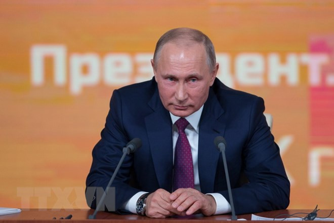 Tổng thống Nga Vladimir Putin. Nguồn: THX/TTXVN