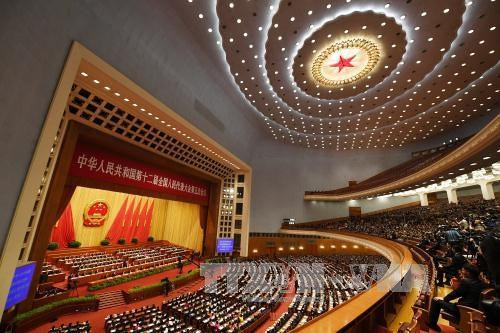 Khai mạc Đại hội đại biểu toàn quốc lần thứ XIX của Đảng Cộng sản Trung Quốc tại Đại lễ đường nhân dân ở thủ đô Bắc Kinh. Ảnh: AFP/TTXVN