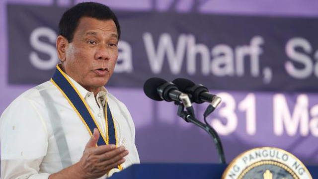 Tổng thống Rodrigo Duterte. Ảnh: AP
