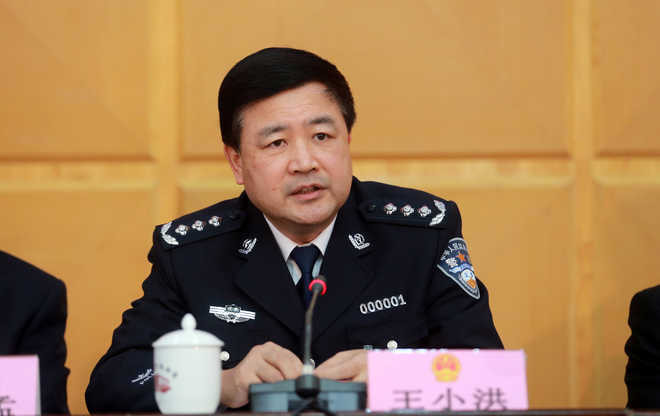  Ông Vương Tiểu Hồng, 60 tuổi, sẽ thay thế ông Trần Văn Thanh để nắm giữ chức Bộ trưởng Bộ An ninh Quốc gia Trung Quốc. Ảnh: Getty