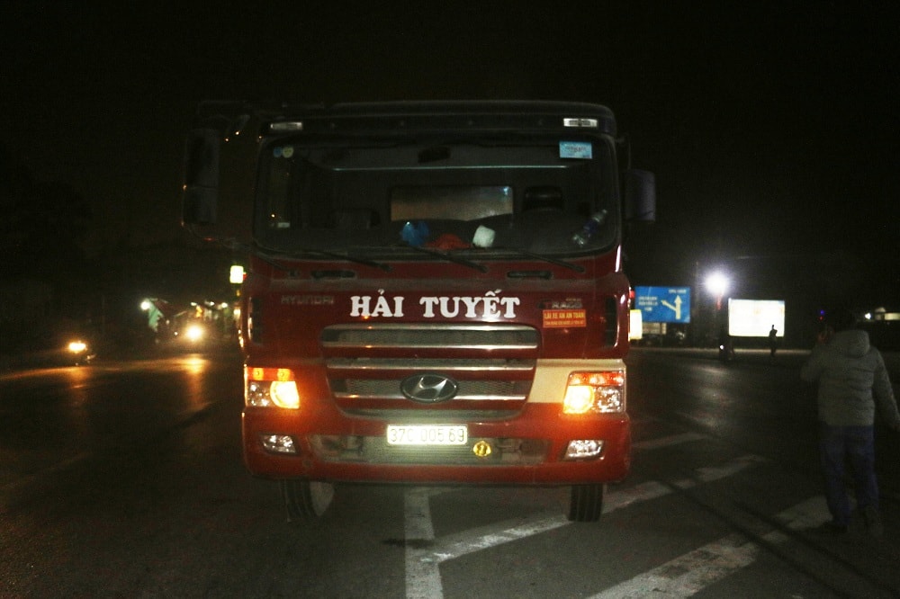 Chiếc xe gây tai nạn. Ảnh: Trang Hồ