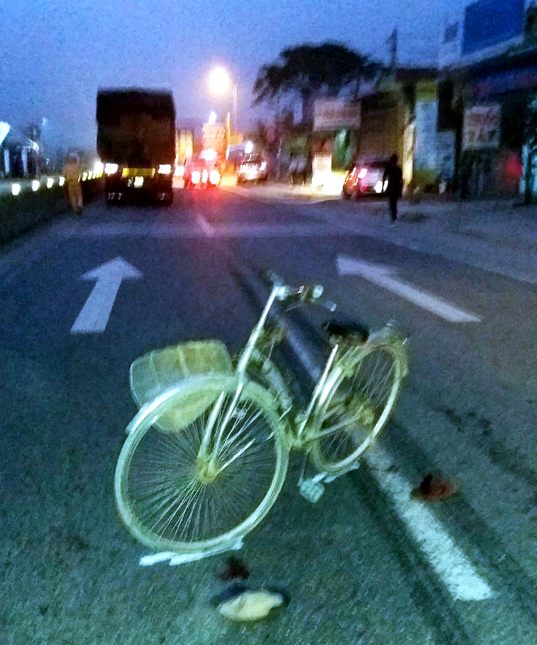 Hiện trường vụ tai nạn. Ảnh: Hồng Hải