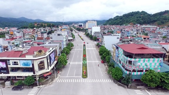 Một góc thành phố Bắc Kạn.