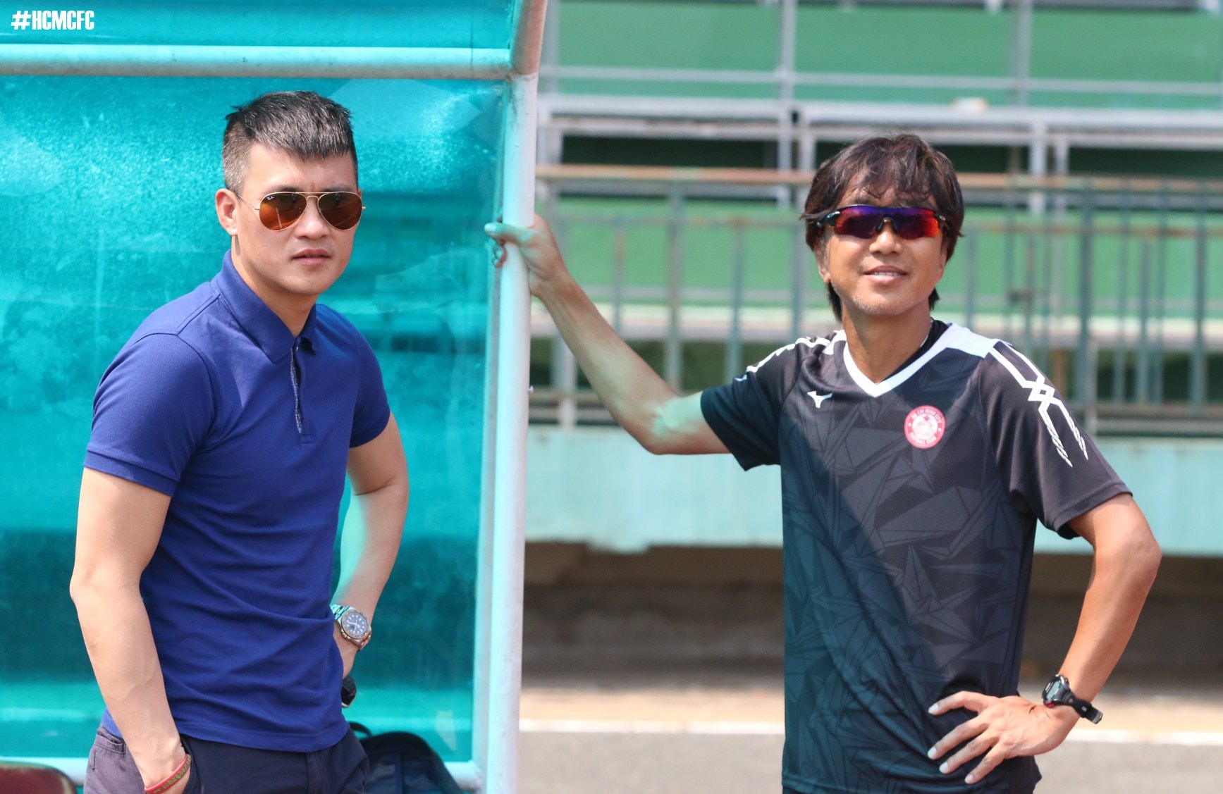 Lê Công Vinh và HLV Toshiya Miura sẽ làm được gì tại V.League 2018. Ảnh: CLB TP HCM