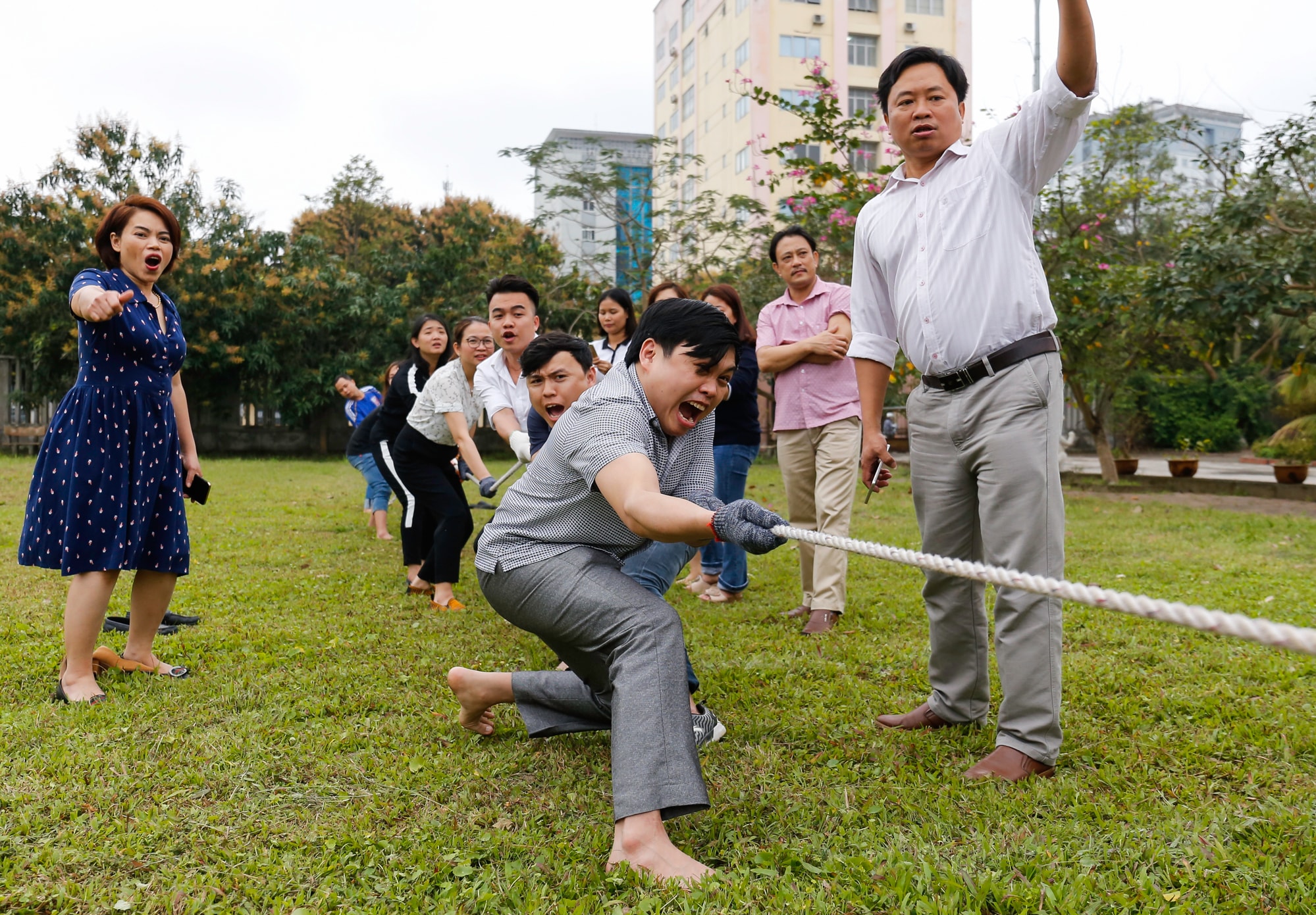 Không khí sôi nổi, kịch tính của các đội tham dự. Ảnh: Đức Anh