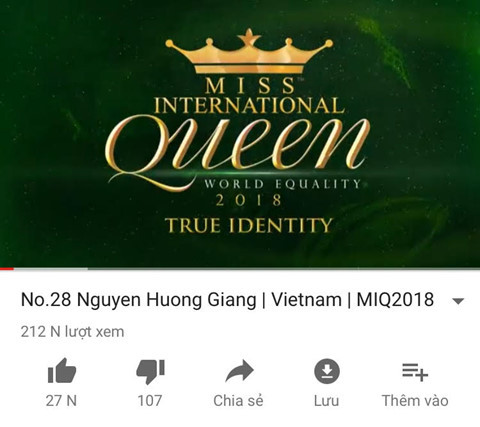 Hương Giang dẫn đầu bình chọn Hoa hậu Chuyển giới Quốc tế 2018 - ảnh 1
