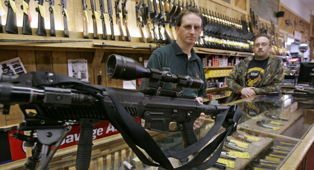 Một cửa hàng bán súng tại Mỹ. Ảnh: AP