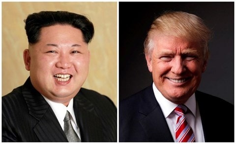 Nhà lãnh đạo Triều Tiên Kim Jong-un và Tổng thống Mỹ Donald Trump.