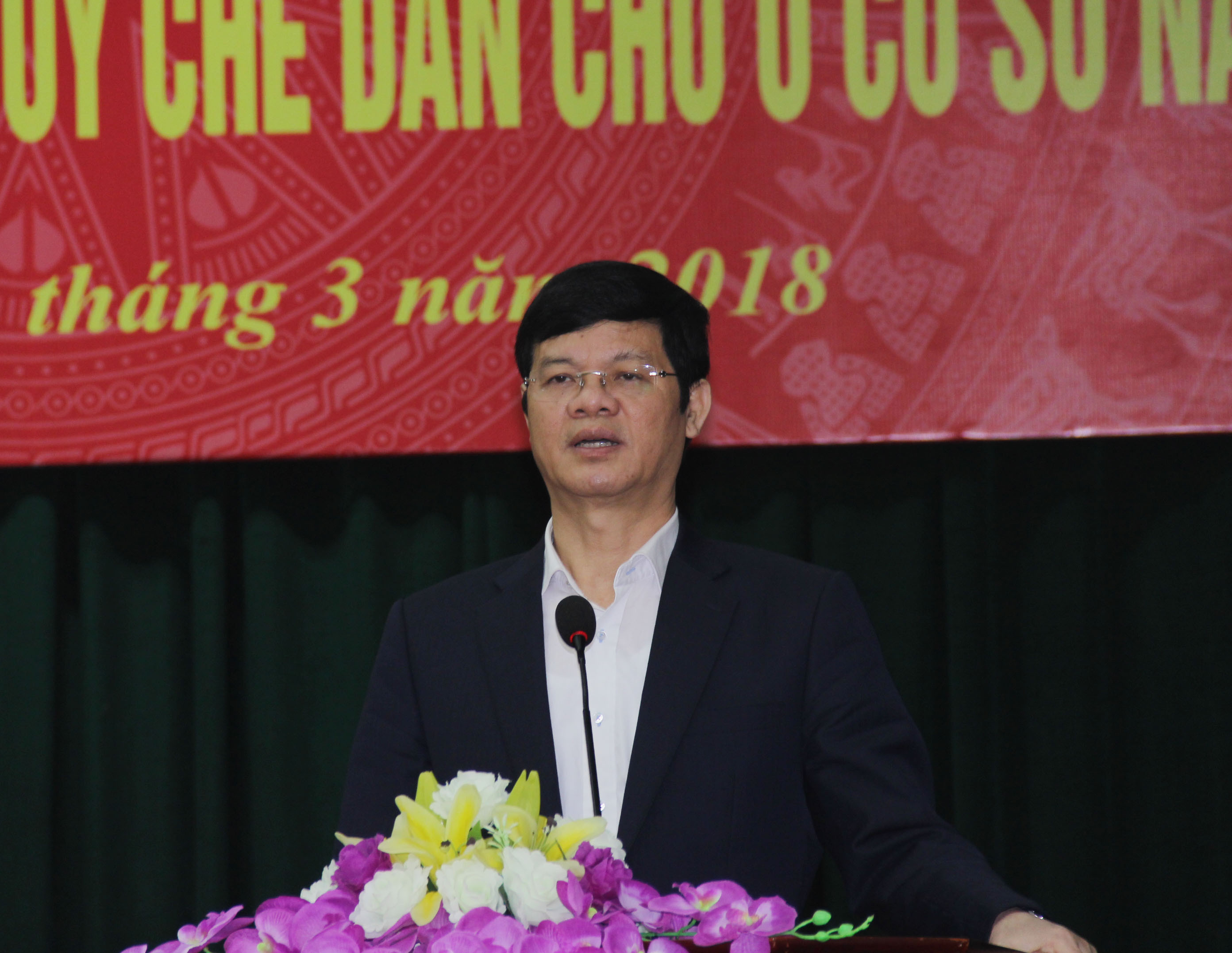 Đồng chí Lê Xuân Đại phát biểu kết luận Hội nghị. Ảnh: Hoài Thu