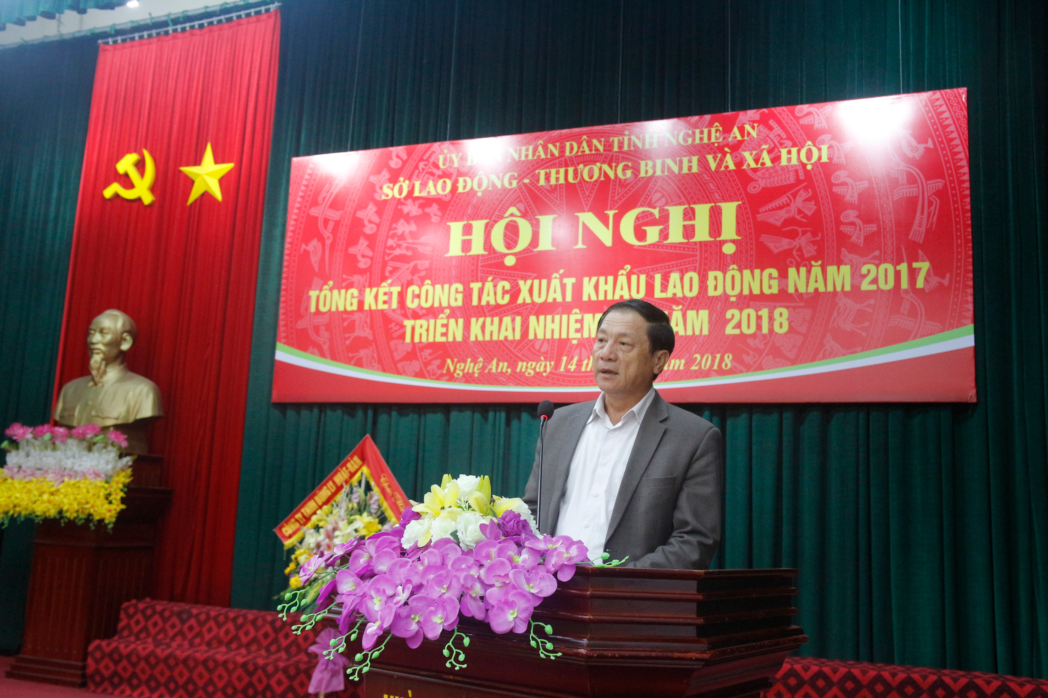 Đồng chí Lê Minh Thông kết luận tại hội nghị. Ảnh: Thanh Nga