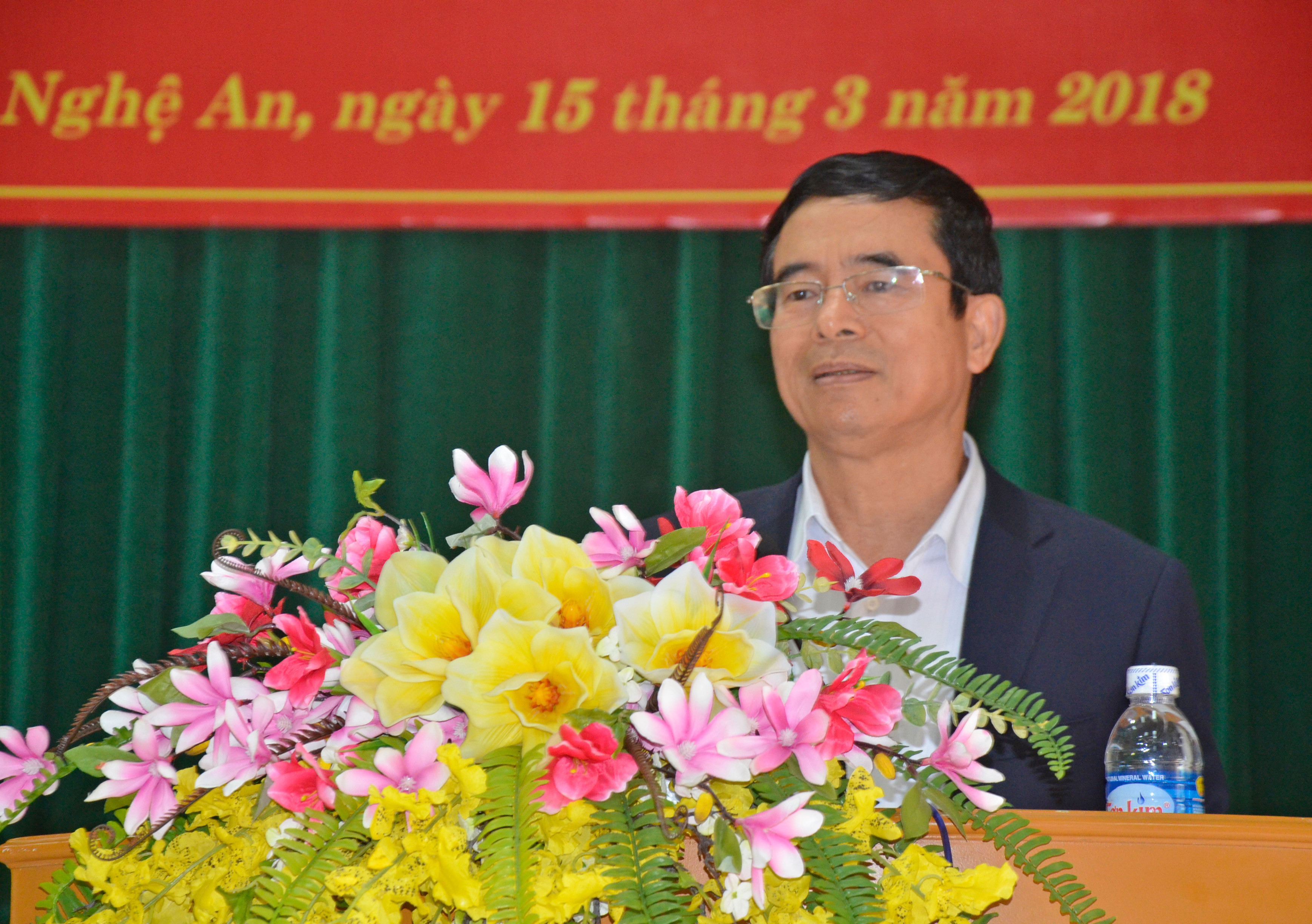 Đồng chí Nguyễn Hữu Lậm- Trưởng Ban Tổ chức Tỉnh ủy