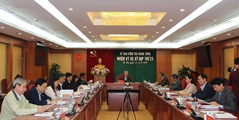 Kỳ họp thứ 23 của Ủy ban kiểm tra Trung ương