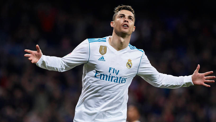 Ronaldo ăn mừng bàn thắng vào lưới Girona ở vòng 29 La Liga. Ảnh: Internet