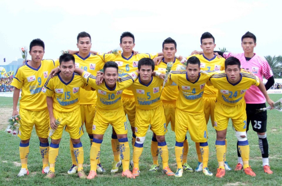 Khắc Ngọc trong màu áo U21 SLNA vô địch năm 2012. Ảnh: Đức Đồng