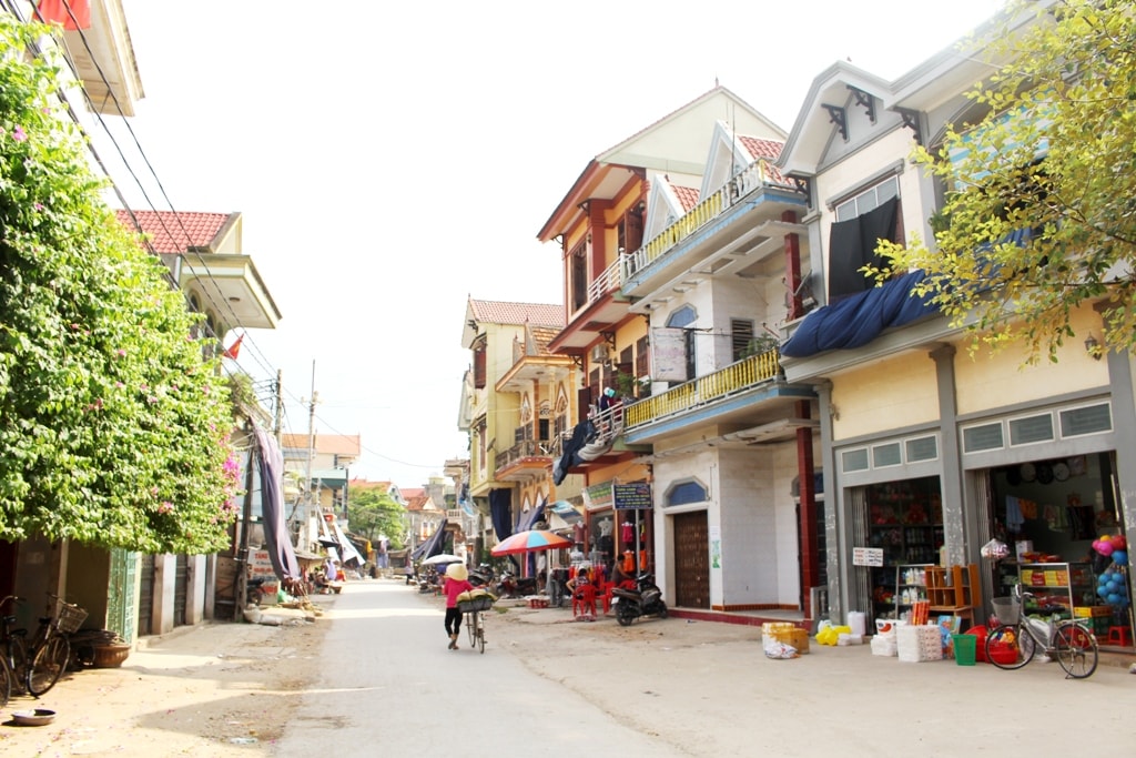 Một góc xã biển Tiến Thủy (Quỳnh Lưu) hôm nay. Ảnh: Việt Hùng