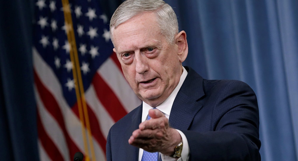 Bộ trưởng Quốc phòng Mỹ James Mattis. Ảnh: Reuters