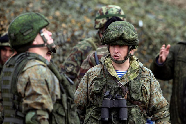 Các binh sĩ Nga tập trận năm 2016. Ảnh: Reuters