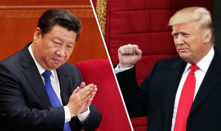 Chủ tịch Tập Cận Bình và Tổng thống Donald Trump. Ảnh: Daily Express