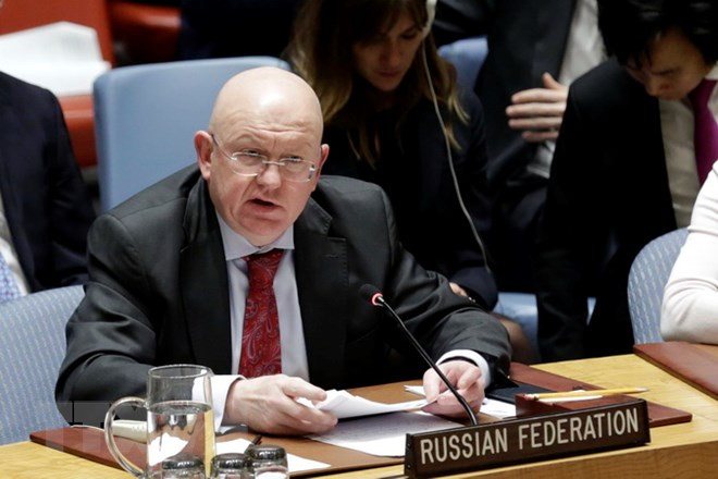 Đại sứ Nga tại Liên hợp quốc Vassily Nebenzia ngày 26/3 khẳng định quyết định của Mỹ trục xuất 12 nhà ngoại giao Nga làm việc tại Cơ quan đại diện thường trực Nga tại Liên hợp quốc là một 