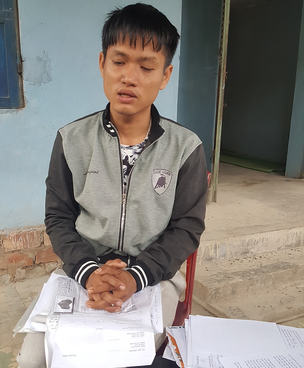 Con trai của bà Trần Thị Bình. Ảnh: Mỹ Hà