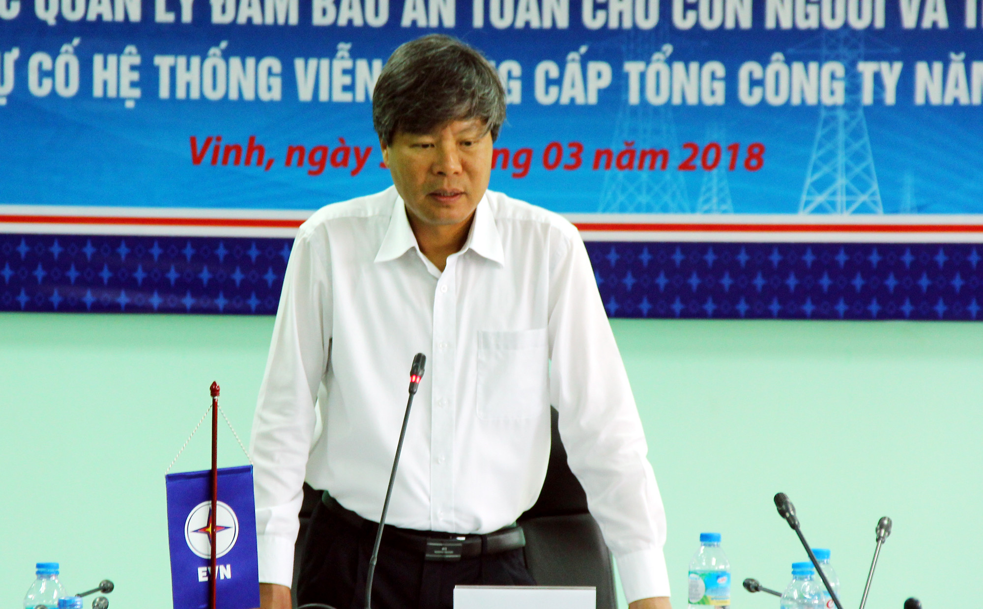 Ông Lê Minh Tuấn, Phó tổng giám đốc Điện lực miền Bắc. Ảnh: Tiến Hùng