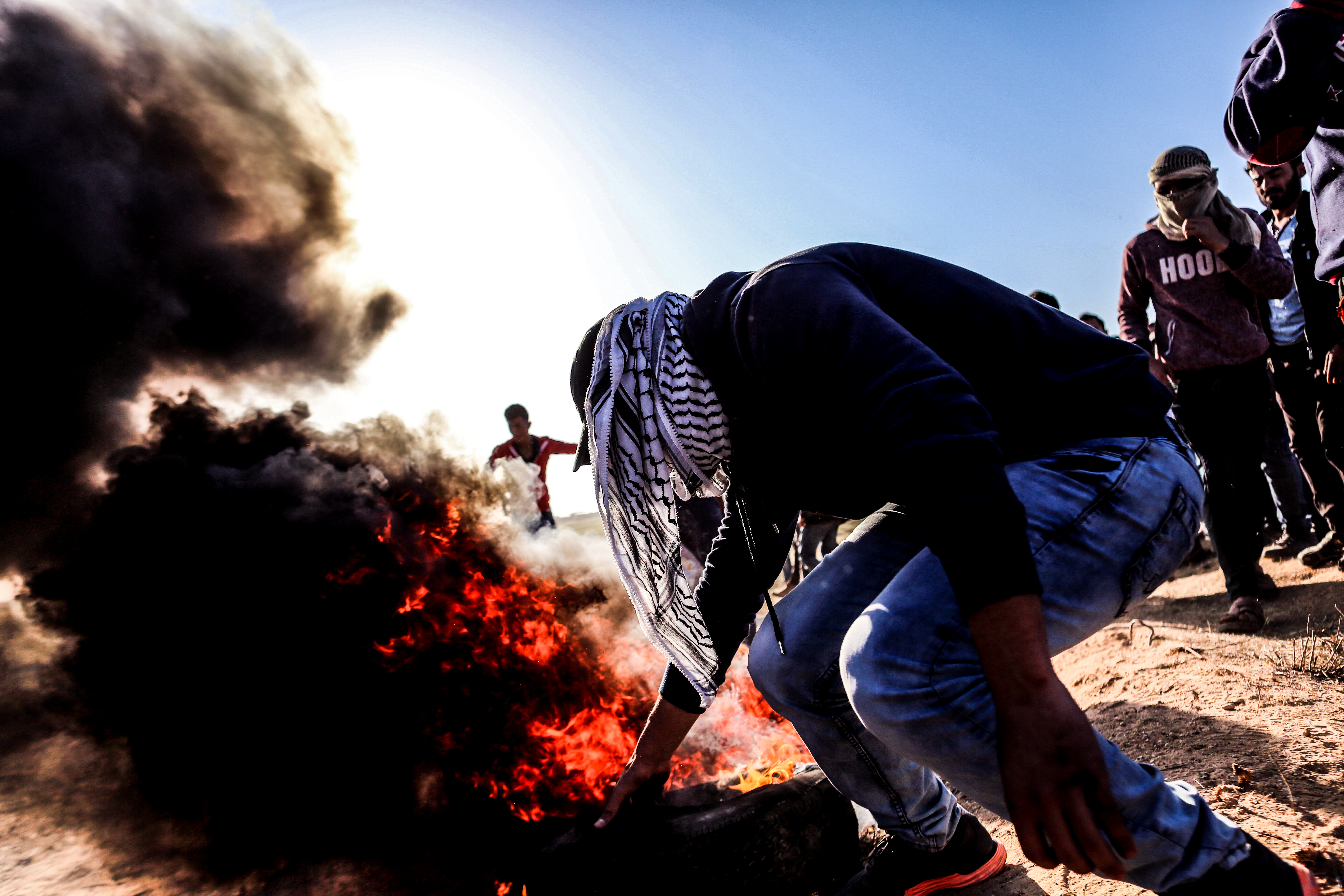 Cuộc đụng độ giữa người Palestine với binh lính Israel là dấu hiệu nguy hiểm với Trung Đông (Getty Images)