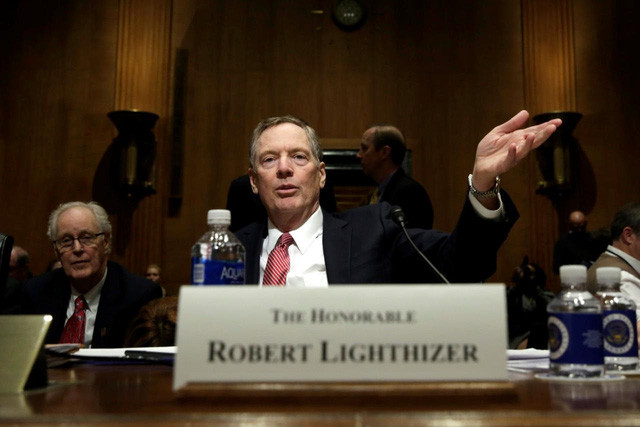 Đại diện Thương mại Mỹ Robert Lighthize.  Ảnh: Reuters