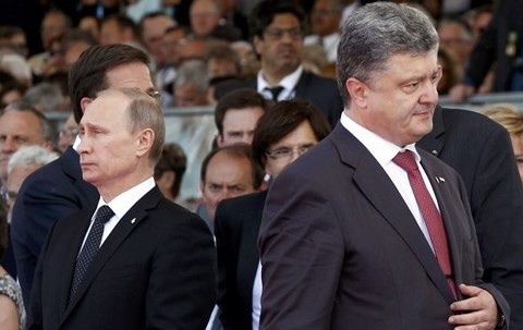 Tổng thống Nga Putin, Tổng thống Ukraine Poroshenko.