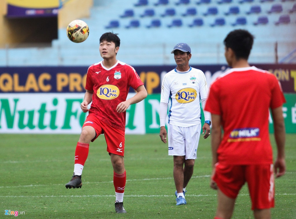 Xuan Truong, Cong Phuong tap kin truoc tran quyet dau voi CLB Ha Noi hinh anh 7