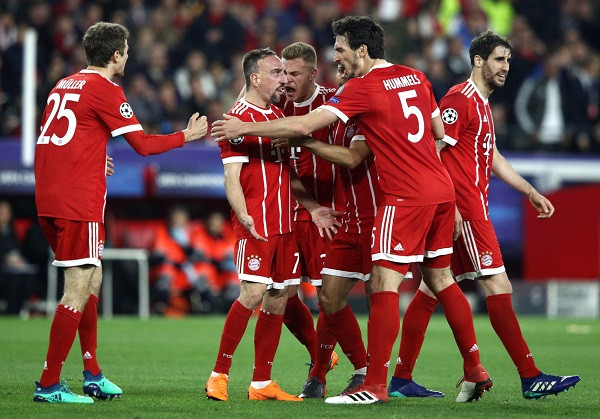 Bayern Munich đánh bại Sevilla nhờ đẳng cấp vượt trội. Ảnh: Internet