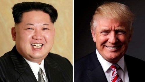 Nhà lãnh đạo Triều Tiên Kim Jong-un và Tổng thống Mỹ Donald Trump. Ảnh BBC