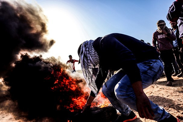 Cuộc đụng độ giữa người Palestine với binh lính Israel là dấu hiệu nguy hiểm với Trung Đông. Getty Images